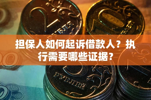 武汉担保人如何起诉借款人？执行需要哪些证据？