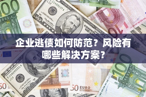 武汉企业逃债如何防范？风险有哪些解决方案？