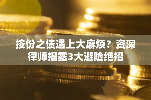 武汉按份之债遇上大麻烦？资深律师揭露3大避险绝招