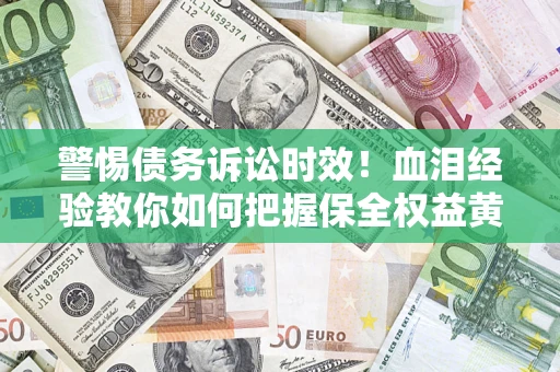 武汉警惕债务诉讼时效！血泪经验教你如何把握保全权益黄金期
