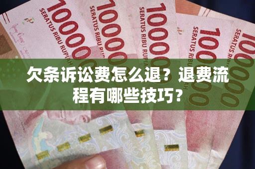 武汉欠条诉讼费怎么退？退费流程有哪些技巧？