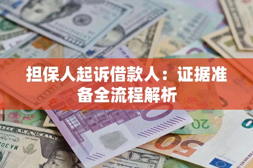 武汉担保人起诉借款人：证据准备全流程解析